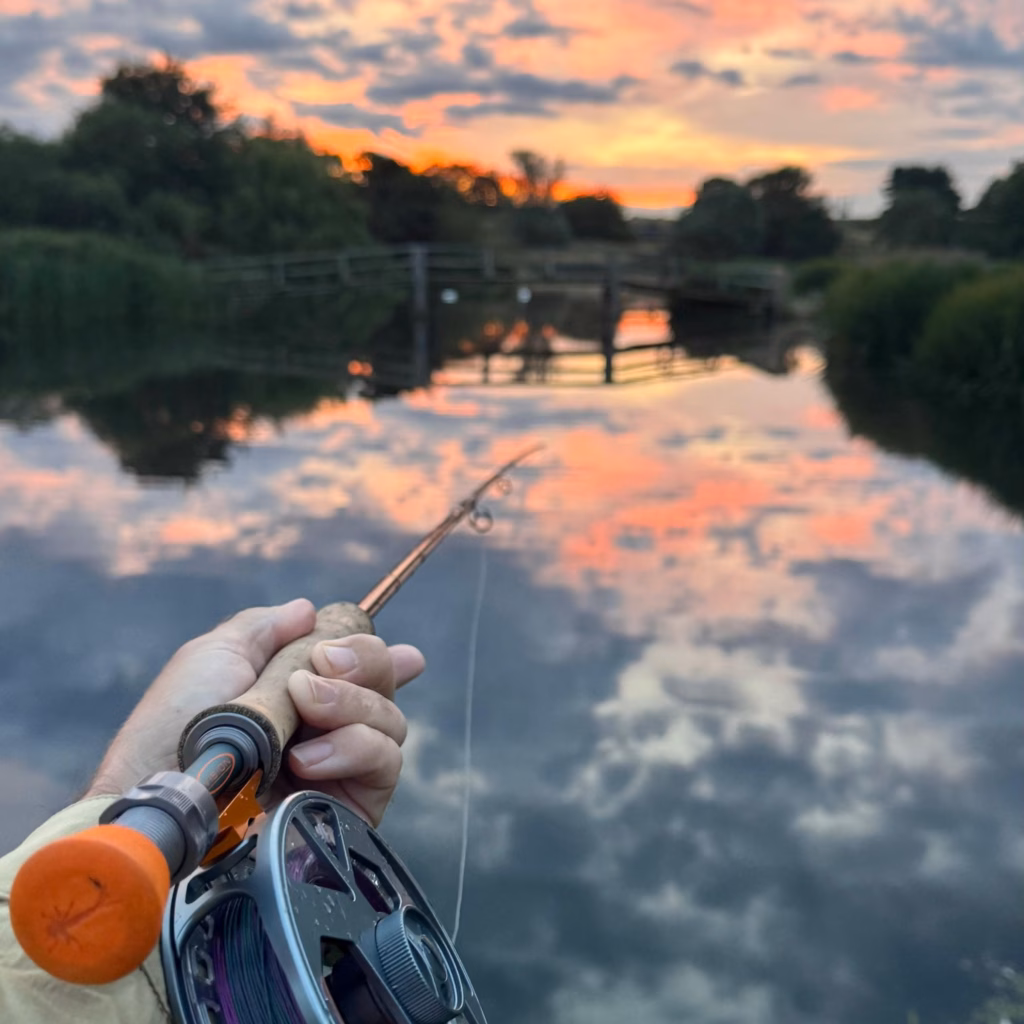 A great sunrise at Wormit Trout Fishery