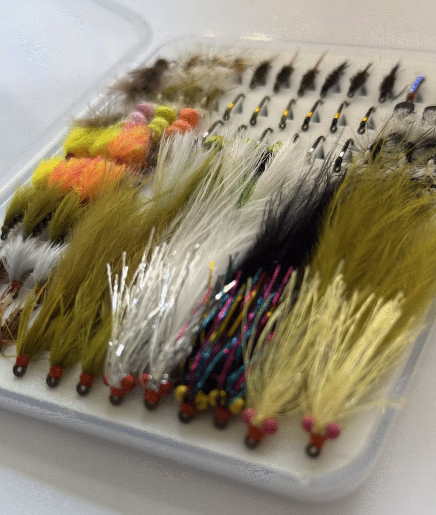 Wormit Trout Fishery Selection of Flies for fishing at the fishery
